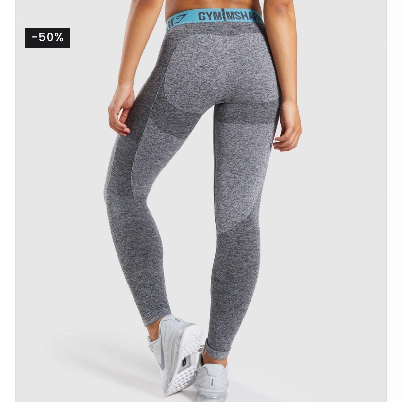 Grey Gym Shark Flex Leggings